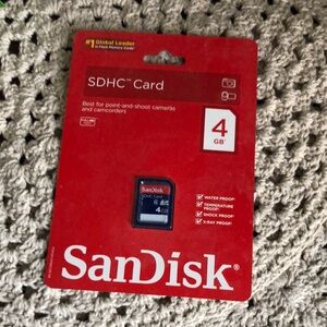 SanDisk 4GB SDHC Memory Card